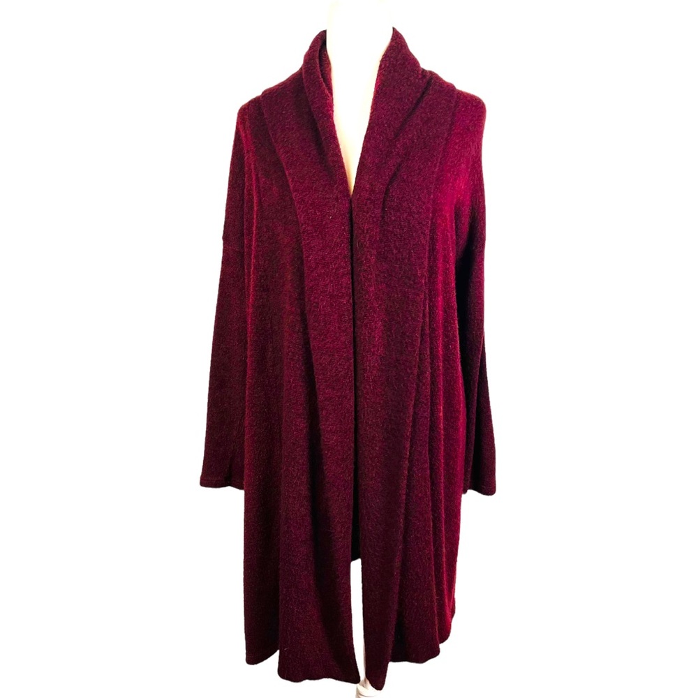 Coco & Main Burgundy Cozy Soft Cardigan
